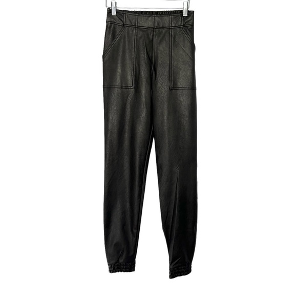 Spanx Leather Like Jogger Black Size XS NEW without Tags - Picture 7 of 15
